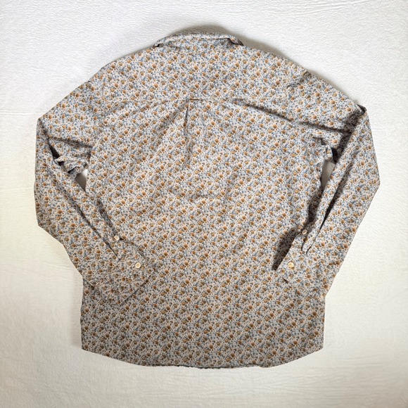 Orvis Womens Floral Corduroy Button Down Shirt Long Sleeve Size M Cotton Cottage - Picture 2 of 7